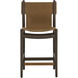 Argus 43.25 inch Nubuck Caramel Leather Counter Stool